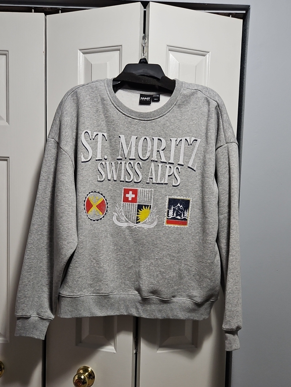 NWT MAD Engine Swiss Alps Oversized Pullover Sweatshirt